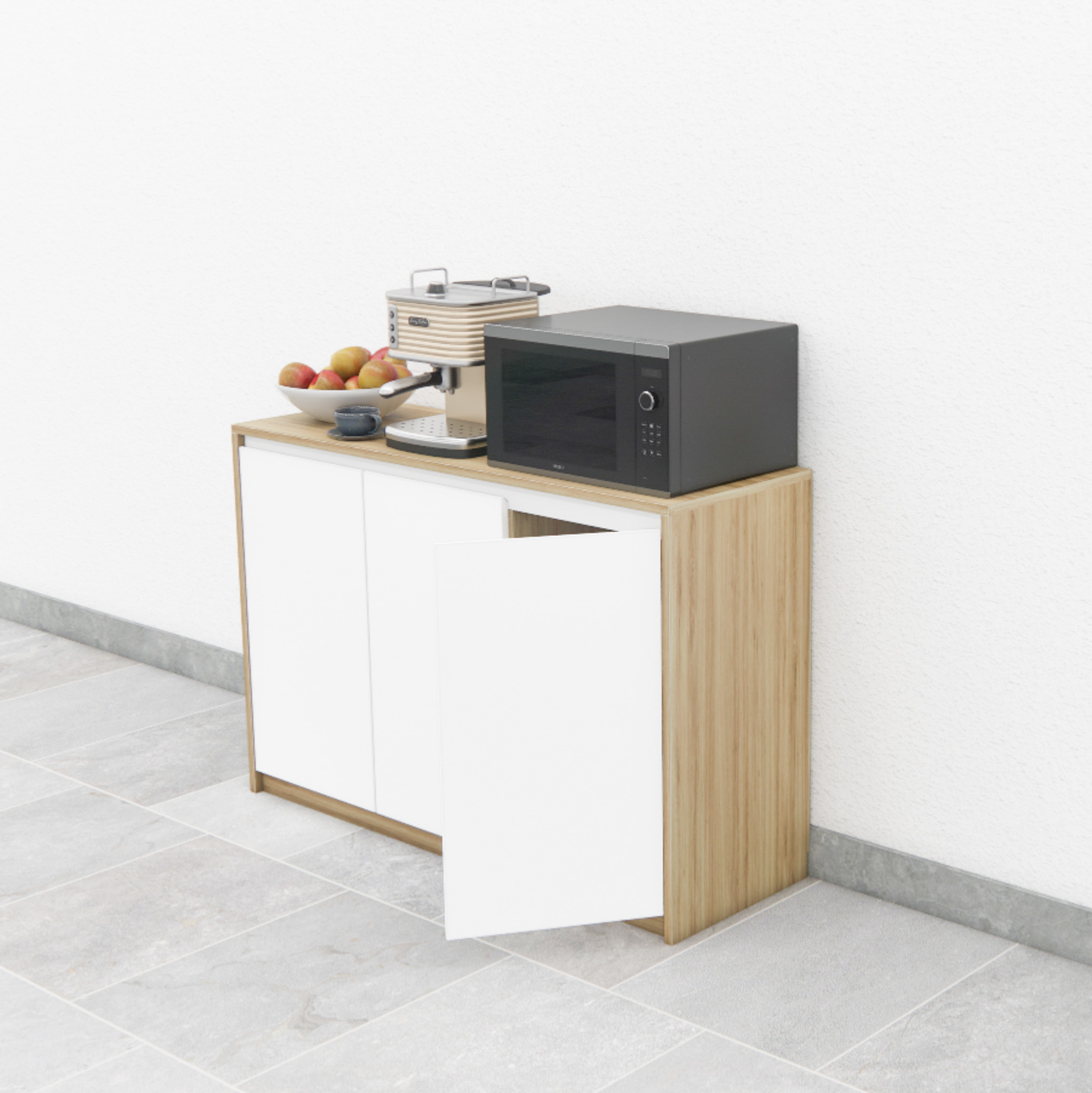 Tủ Pantry 001 Nội Thất 2K – Tủ Bếp Nhỏ Gọn 120cm Đa Năng, Hiện Đại