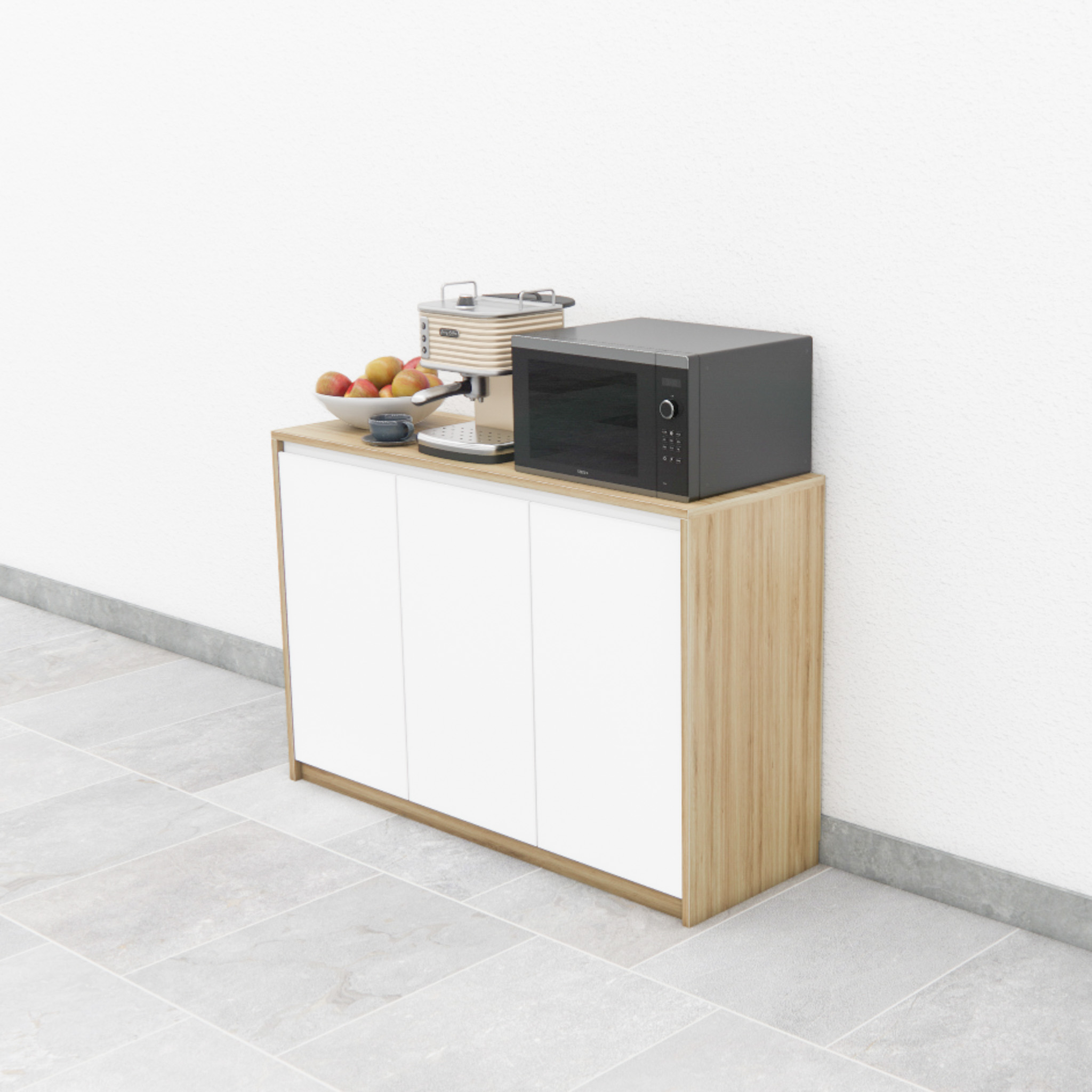 Tủ Pantry 001 Nội Thất 2K – Tủ Bếp Nhỏ Gọn 120cm Đa Năng, Hiện Đại