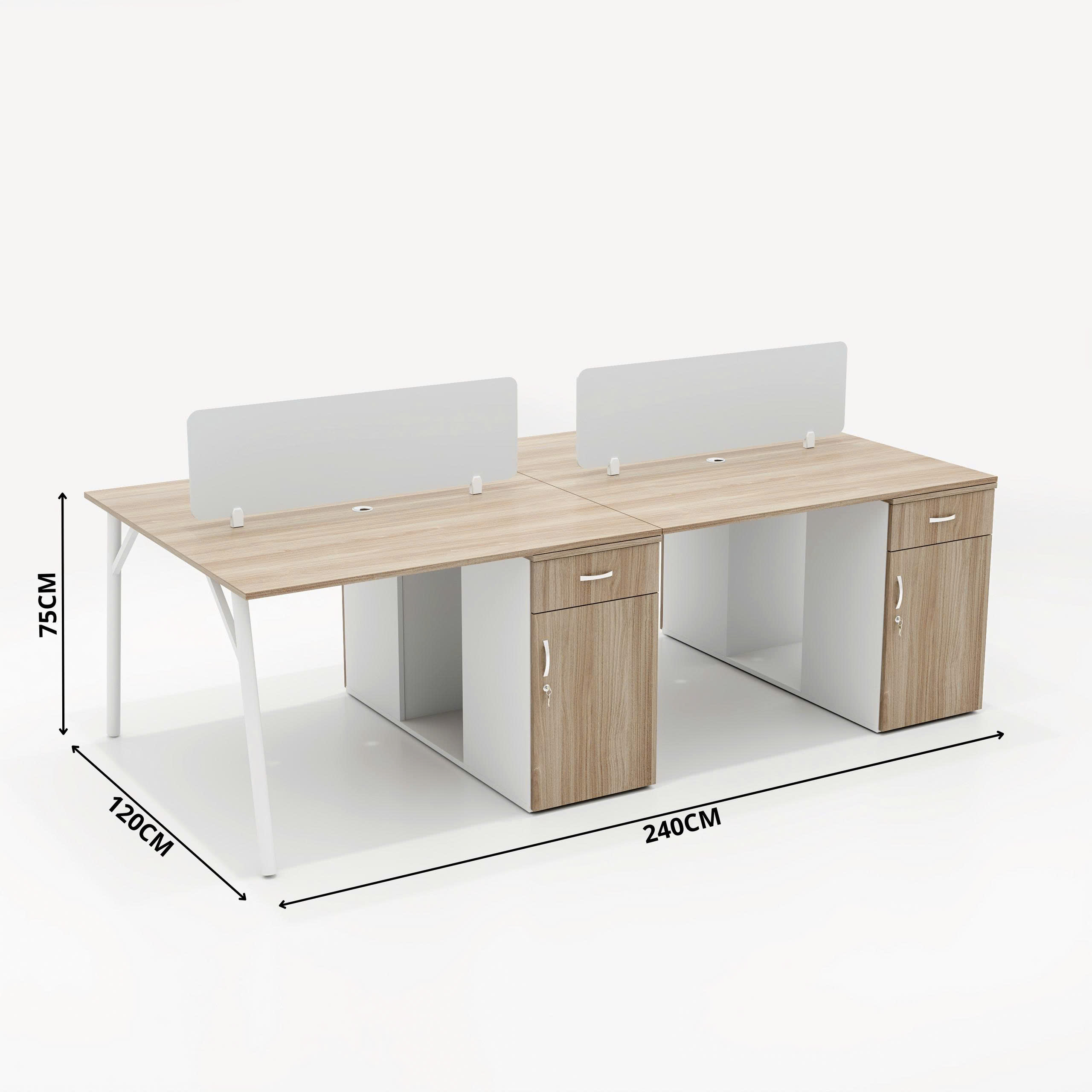 Cụm bàn làm việc 4 người BNVG007