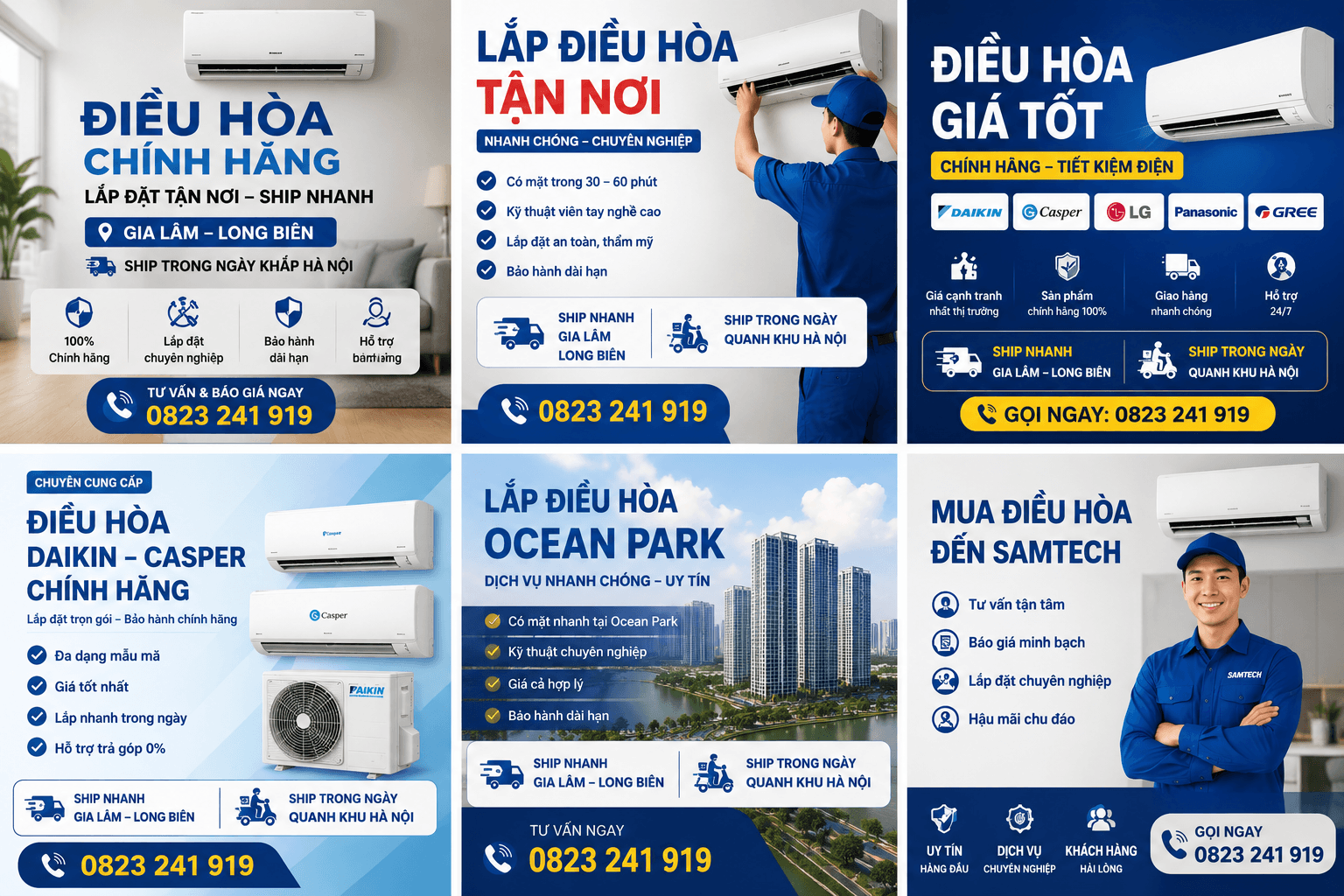 Kho điều hòa chính hãng giá tại gốc – Miễn phí công lắp đặt – Giao ngay trong 30P