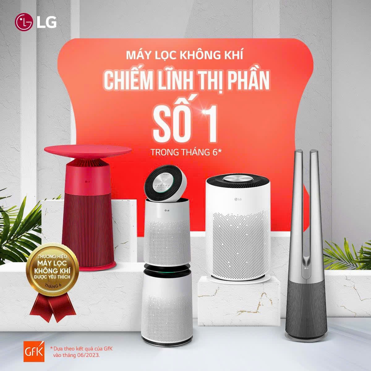 Máy Lọc không Khí LG mang lại không khí trong lành cho ngôi nhà bạn