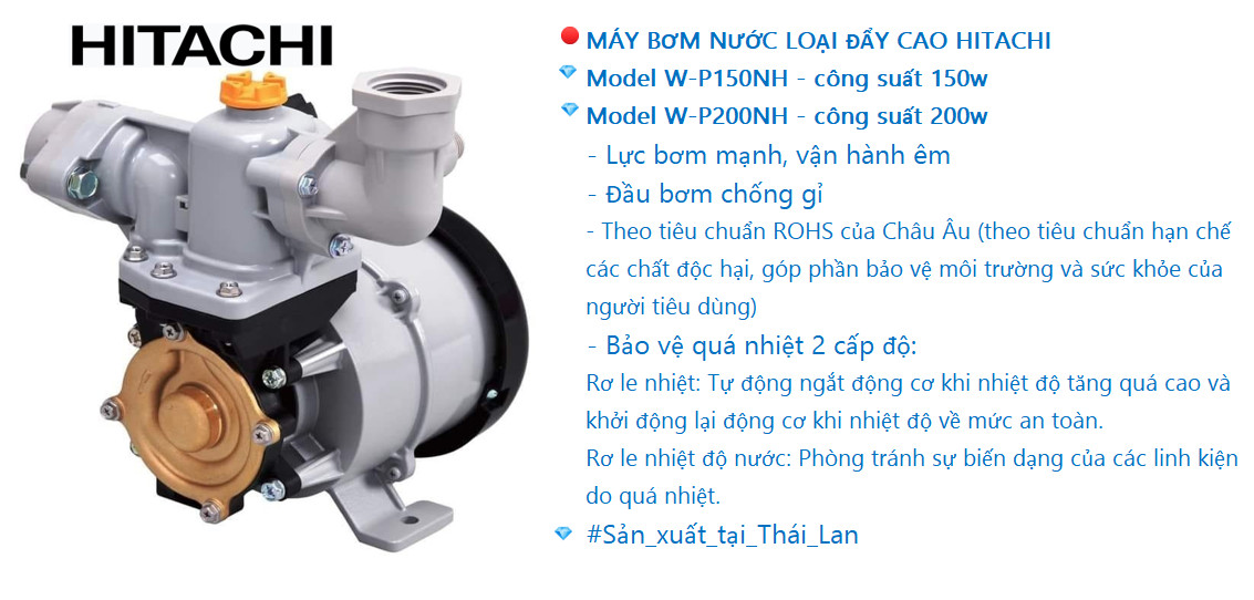 Bơm nước HITACHI W-P150NH
