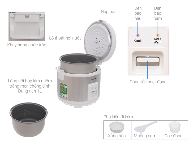Nồi cơm điện Panasonic SR-MVN107LRA