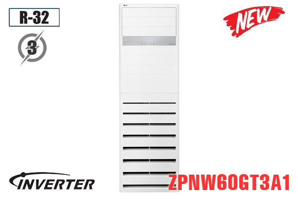 Điều hòa tủ đứng LG 54.000BTU 2 chiều inverter ZPNW60GT3A1/ZUUW60LV1