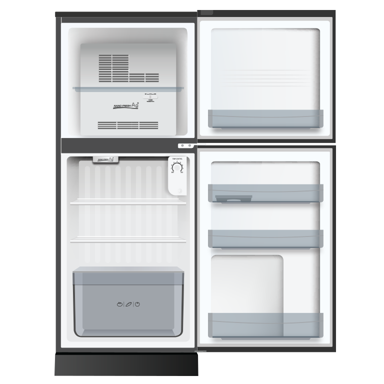 Tủ lạnh AQUA Inverter AQR-T150FA(BS) 143 Lít