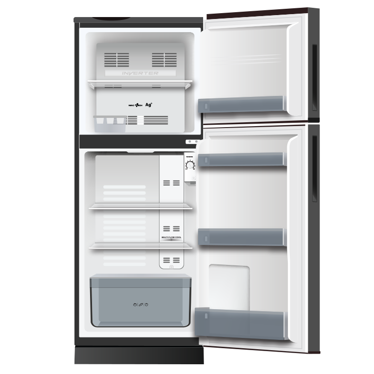 Tủ lạnh AQUA Inverter AQR-T219FA (PB) 186 Lít