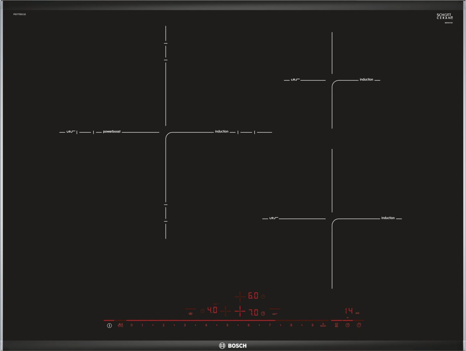 Bếp từ bosch PID775DIC1E