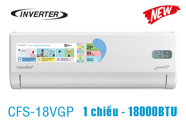 Điều hòa Comfee 18000BTU 1 chiều inverter CFS-18VGP