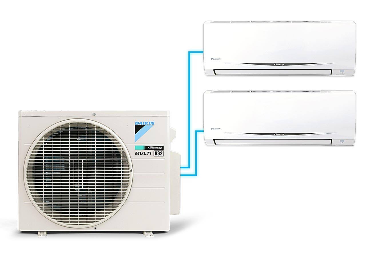 Máy lạnh Multi S Daikin MKC70SVMV/CTKC25RVMV + CTKC50SVMV Inverter 24000BTU 3.0 HP (3 Ngựa) (Combo Khuyến mãi)