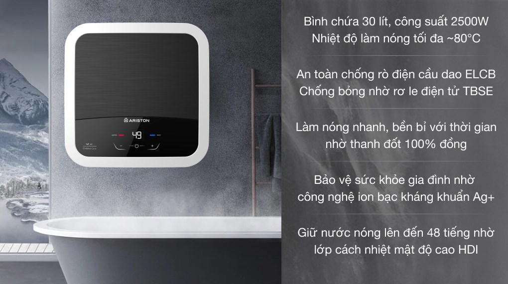 Máy Nước Nóng Gián Tiếp ANDRIS2 30 LUX-D AG+