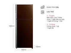 Tủ lạnh Hitachi Inverter R-FG450PGV8 (GBW) 339 Lít