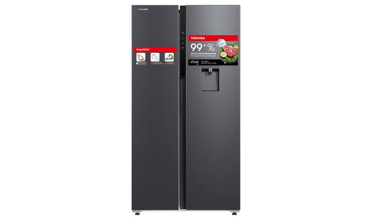 Tủ lạnh Toshiba side by side 596 lít GR-RS775WI-PMV(06)-MG