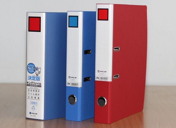 File còng ống 10cm KingJim - 1470 GSV (mở 2 bên)