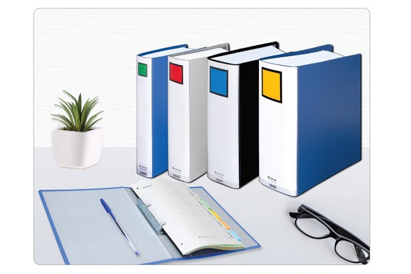 File còng ống 8cm KingJim - 1478 GSV (mở 2 bên)