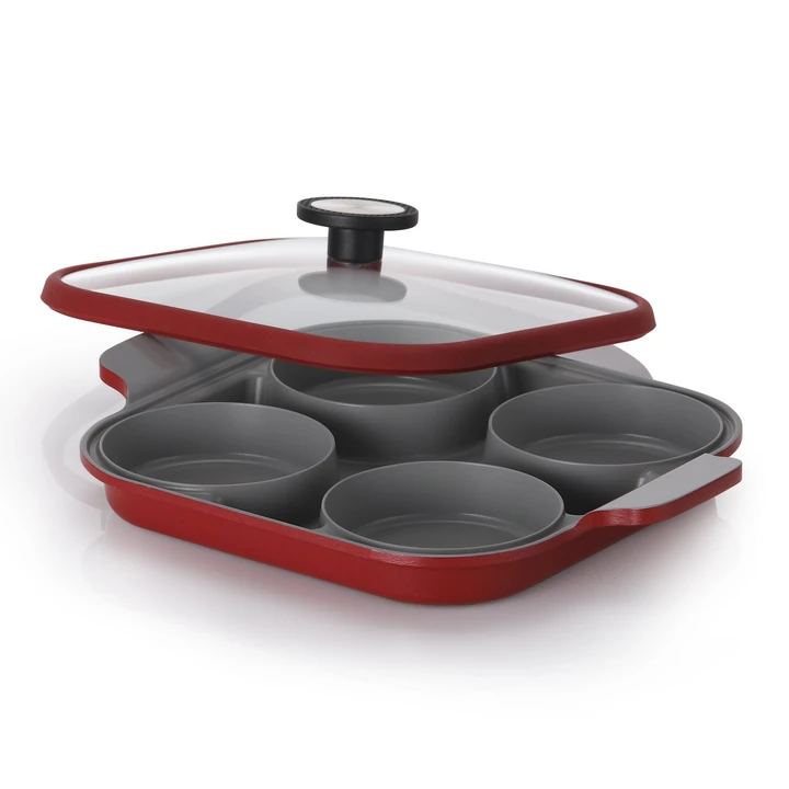 Chảo hấp 4 ngăn Steam Plus