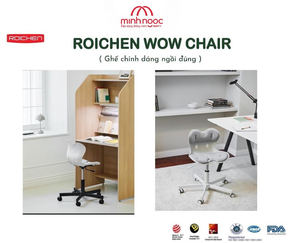 [Combo 2] Ghế chỉnh dáng chân xoay Roichen - WOW