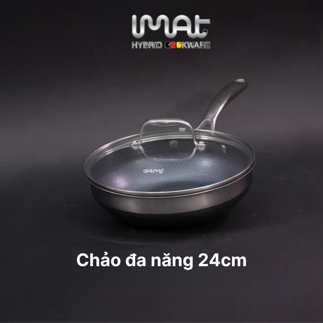 Bộ 6 nồi chảo inox iMAT Hybrid - Lựa chọn 2