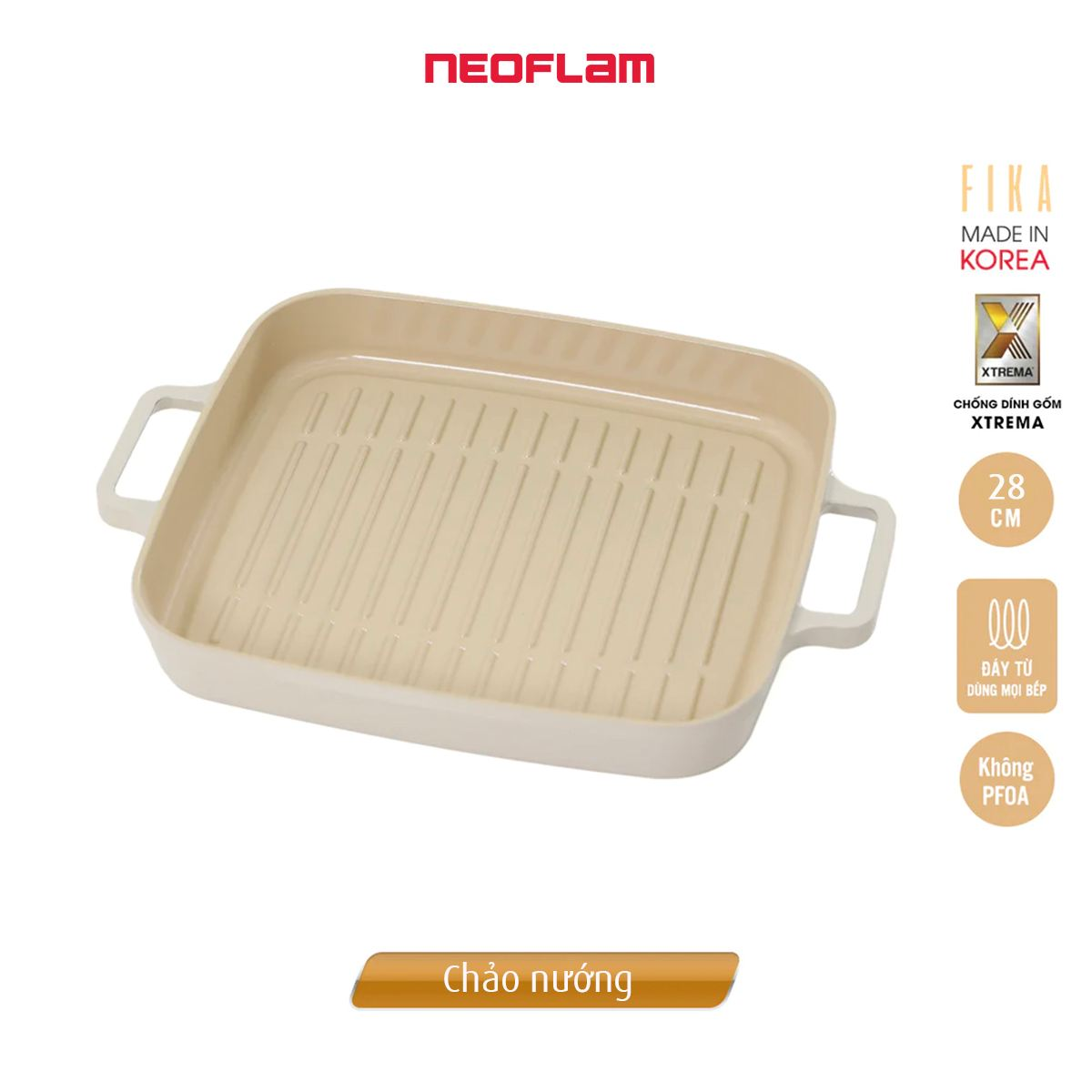 Bộ nồi chảo Neoflam Fika Hàn Quốc 5 món