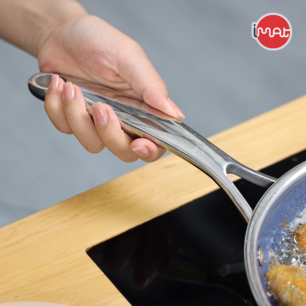 Chảo Đa Năng Cỡ Nhỏ Imat Hybrid 22Cm, Chống Dính Ceramic Xanh