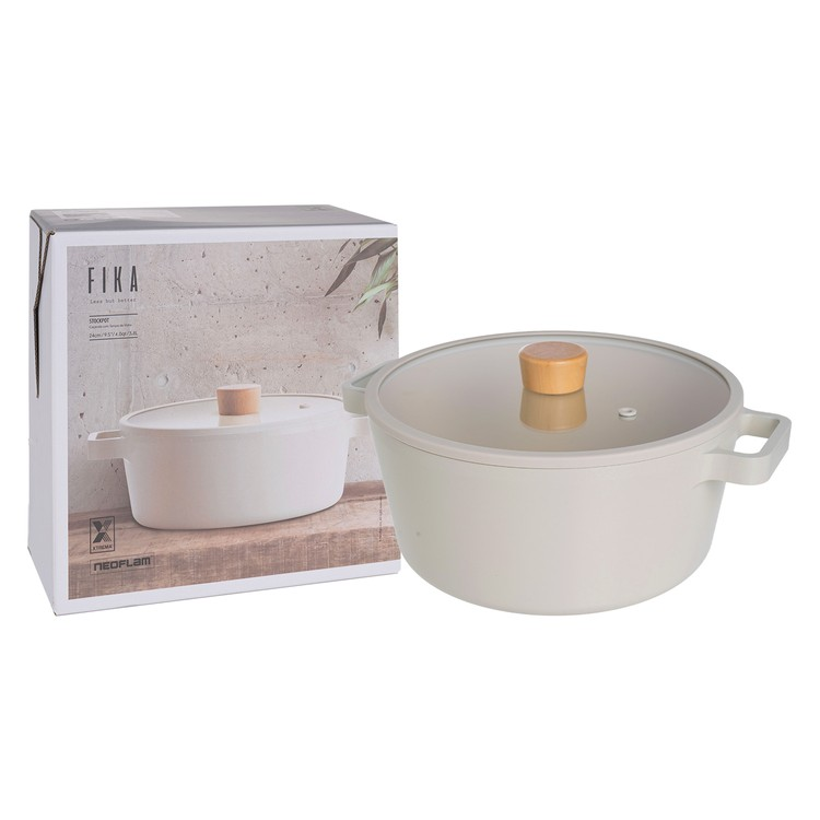 Nồi cỡ trung Neoflam Fika Hàn Quốc 24cm dung tích 3.8l