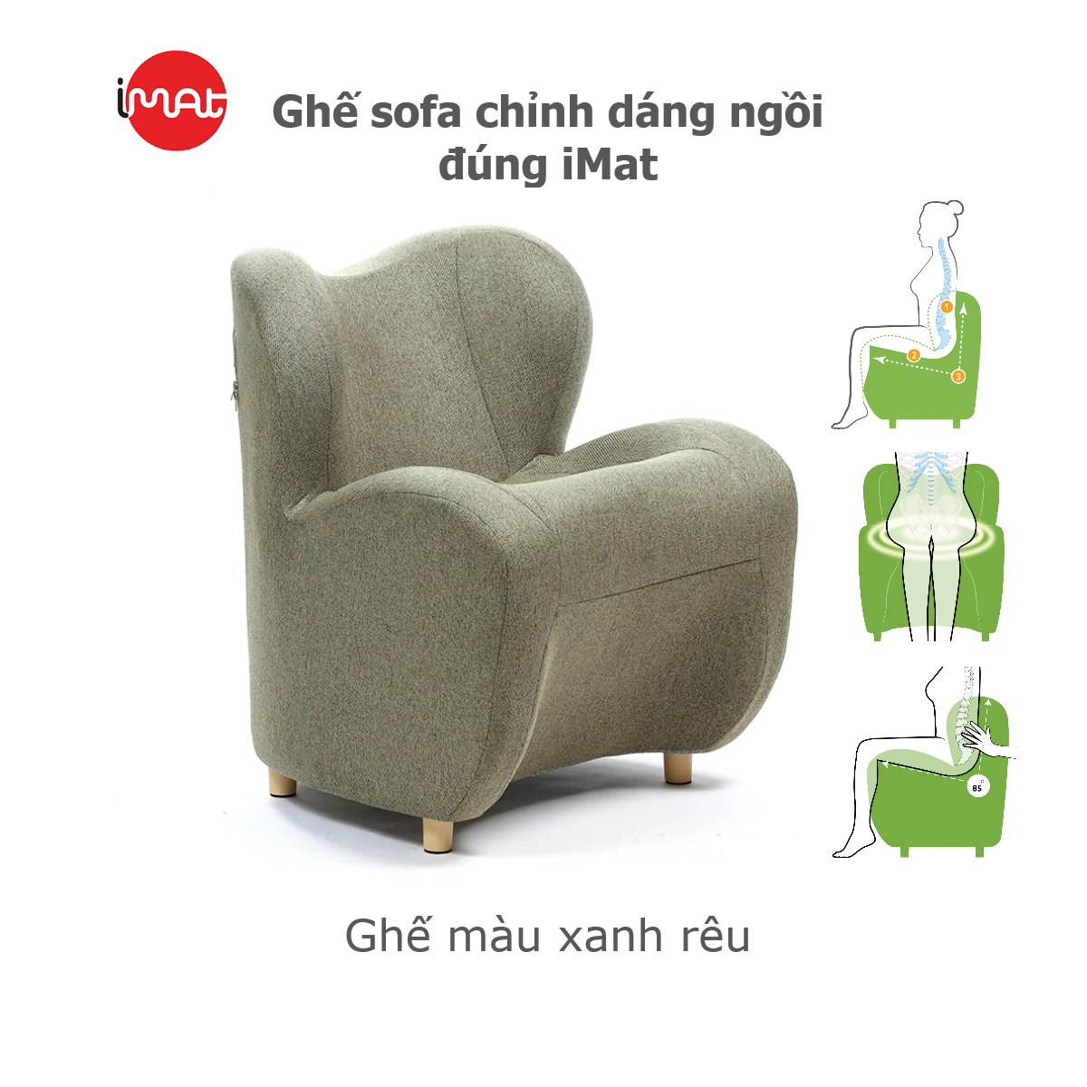 Ghế sofa chỉnh dáng ngồi đúng iMat