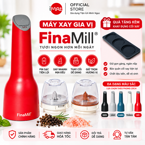 Máy xay gia vị Finamill, pin sạc