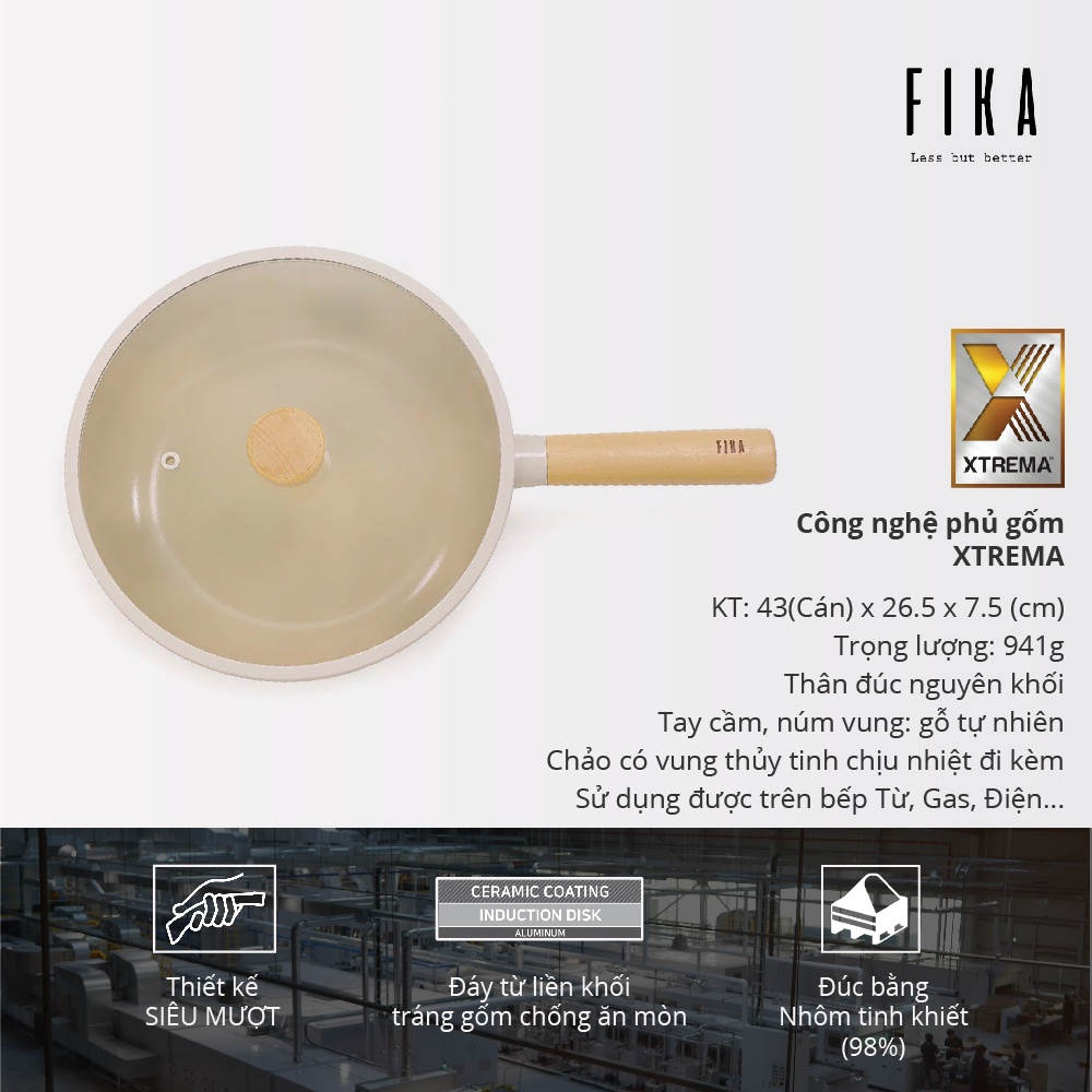 Chảo xào, sâu Neoflam Fika Hàn Quốc 26cm
