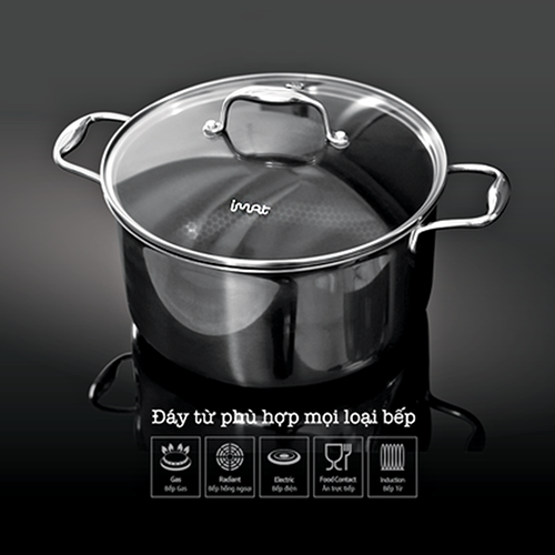 Bộ 6 nồi chảo iNox iMat Hybrid