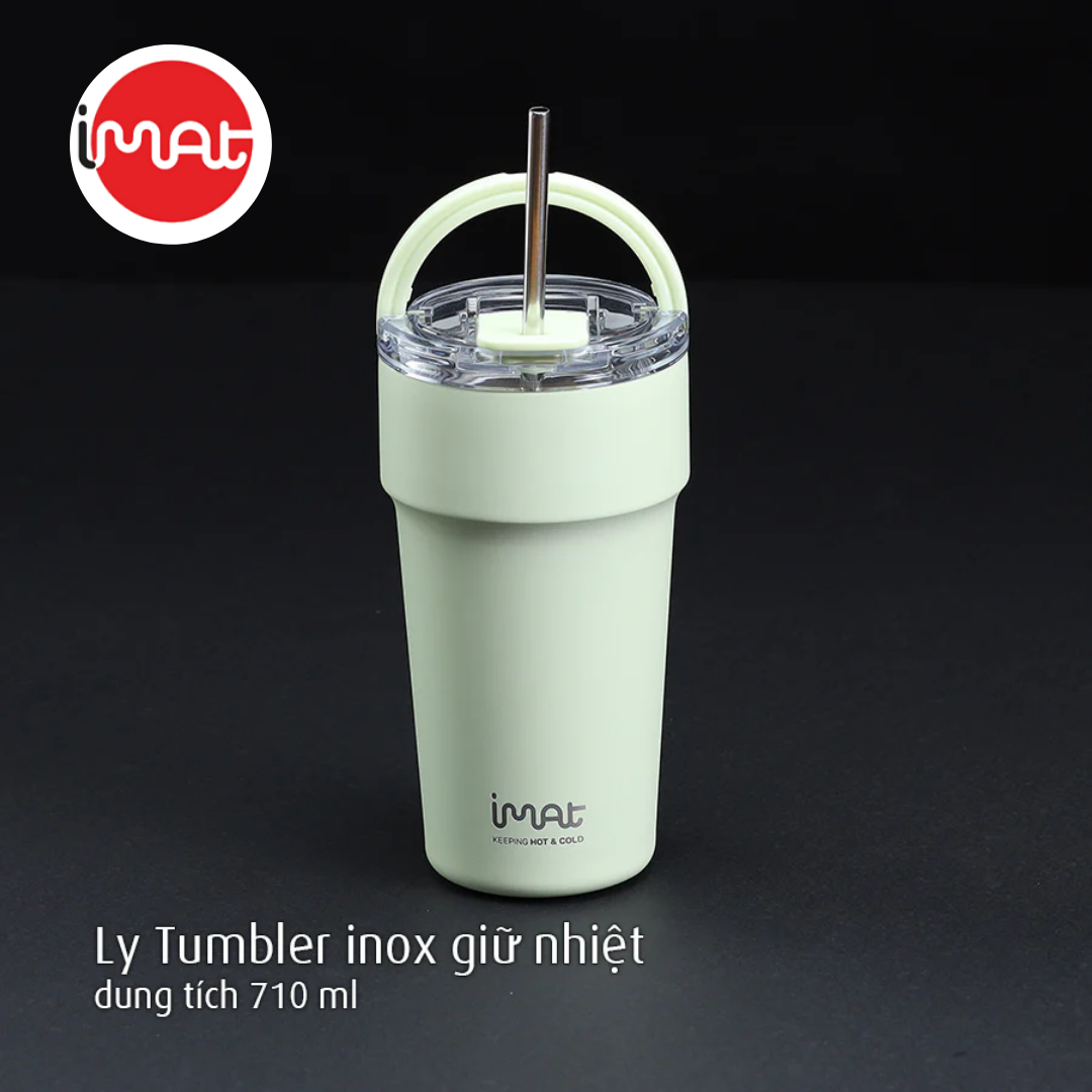 Ly/Cốc Imat Tumbler Inox Giữ Nhiệt Quai Xách Inox 304 Dung Tích 710ml|900ml