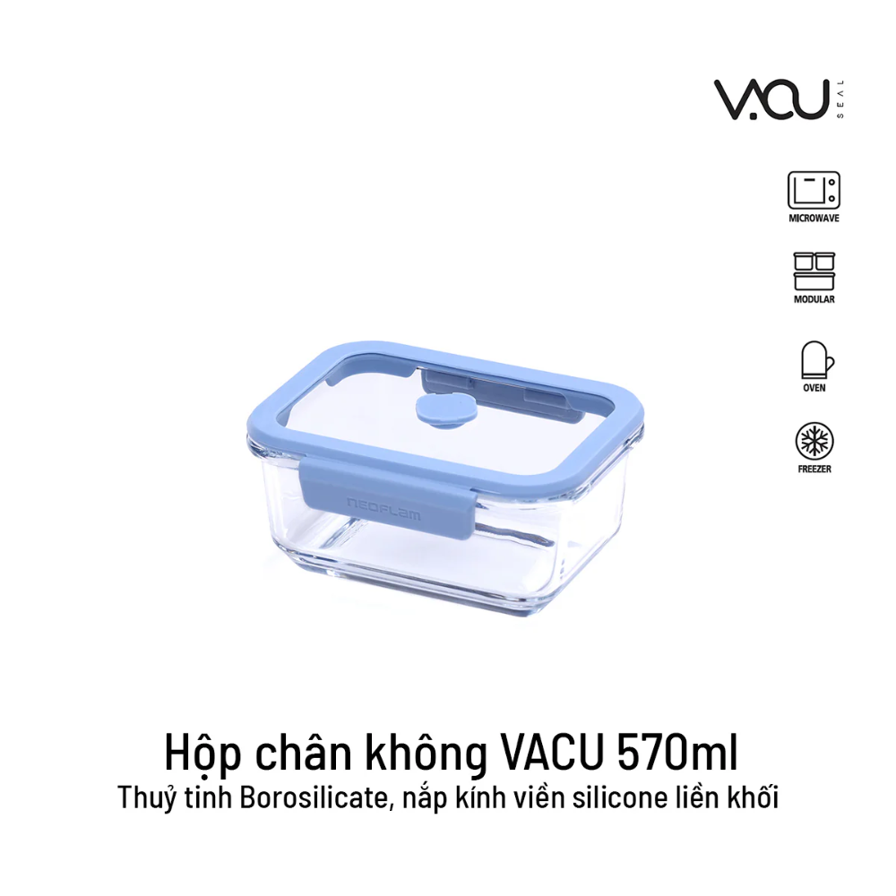 Bộ 8 Hộp Thủy Tinh Chân Không Vacu Seal