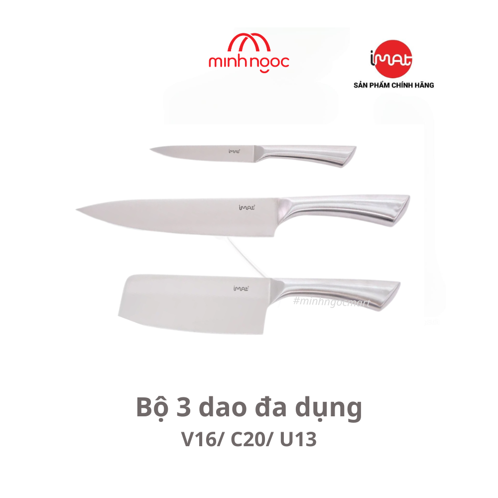 Bộ 3 Dao IMAT Đa Dụng Cán Thép