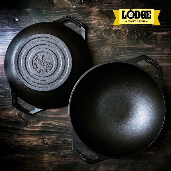 Chảo gang Lodge - L9MW Chảo gang Wok mini 22.8cm