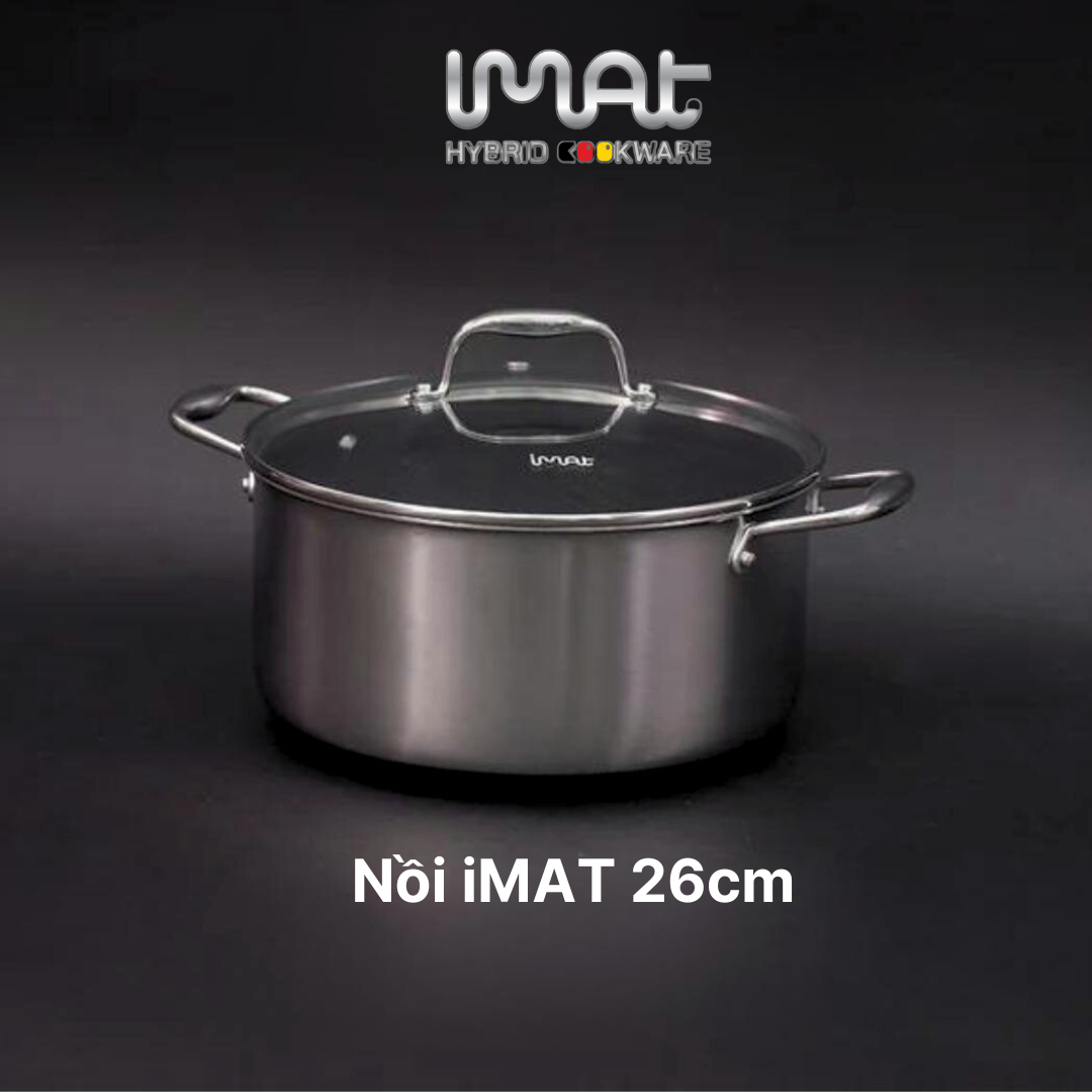 Bộ 6 nồi chảo inox iMAT Hybrid - Lựa chọn 2