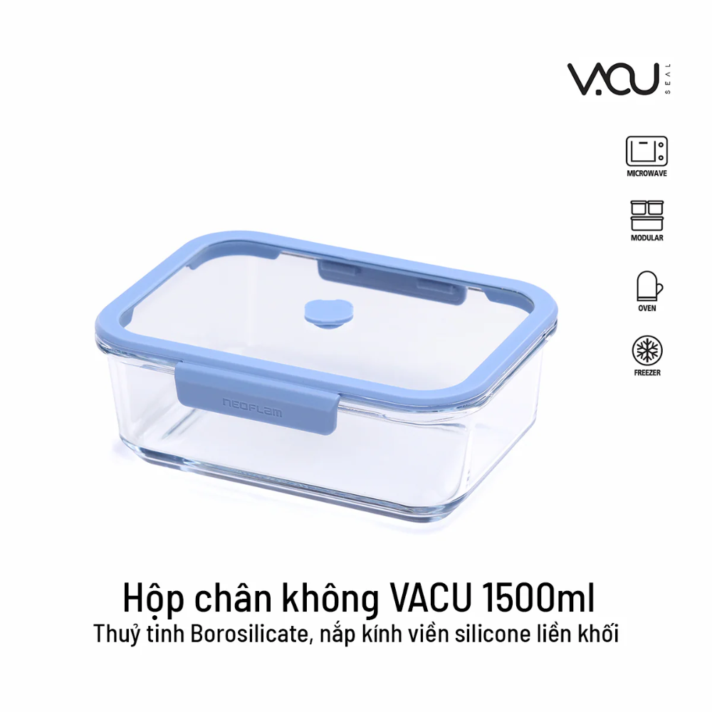 Bộ 8 Hộp Thủy Tinh Chân Không Vacu Seal