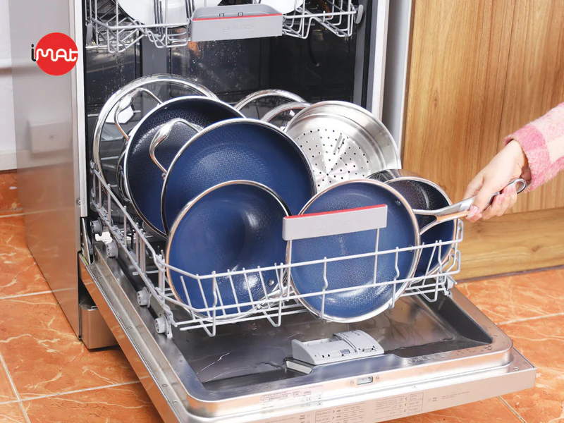 Bộ 5 Nồi Chảo iMat Hybrid Lòng Xanh