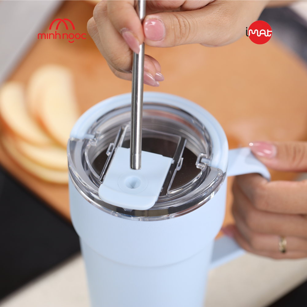 Ly Tumbler Imat Inox 304 Giữ Nhiệt 710ml |900ml Có Tay Cầm