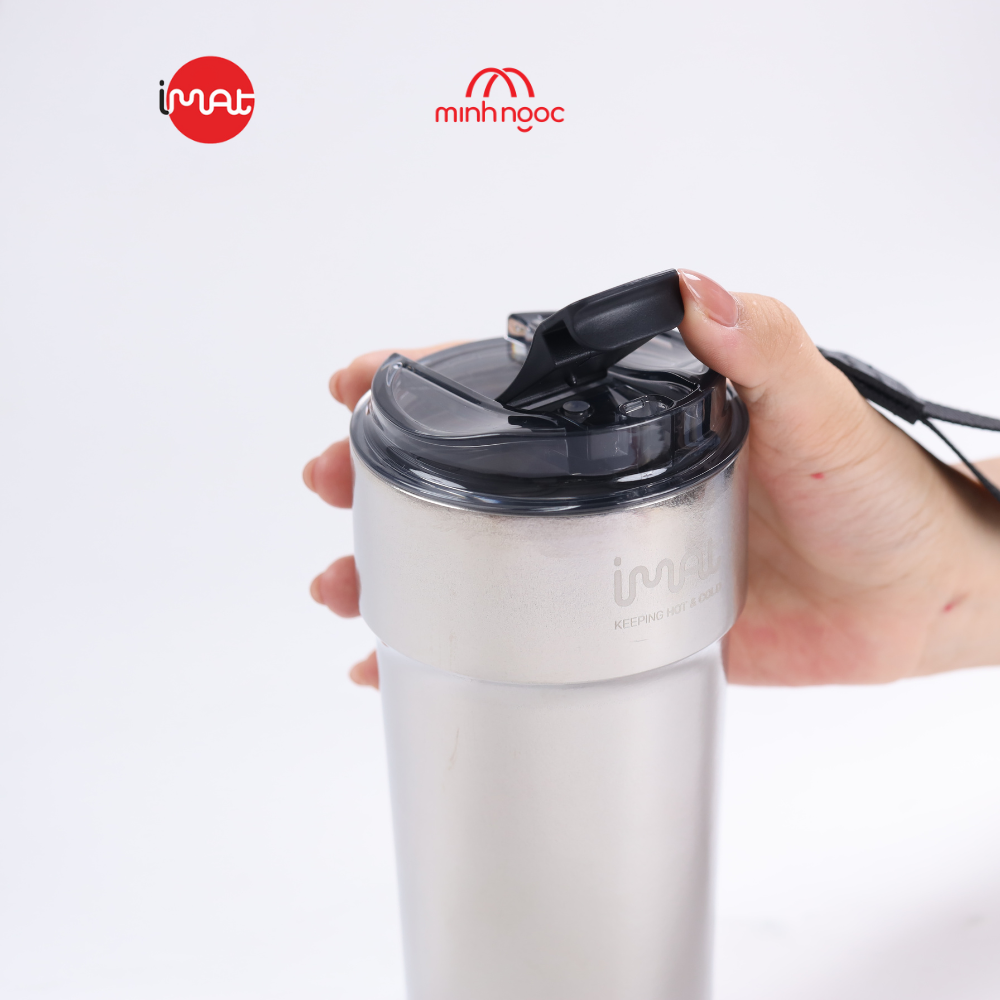 Cốc Ủ Nhiệt Titan iMat Cao Cấp 2 dung tích 380ml| 500ml