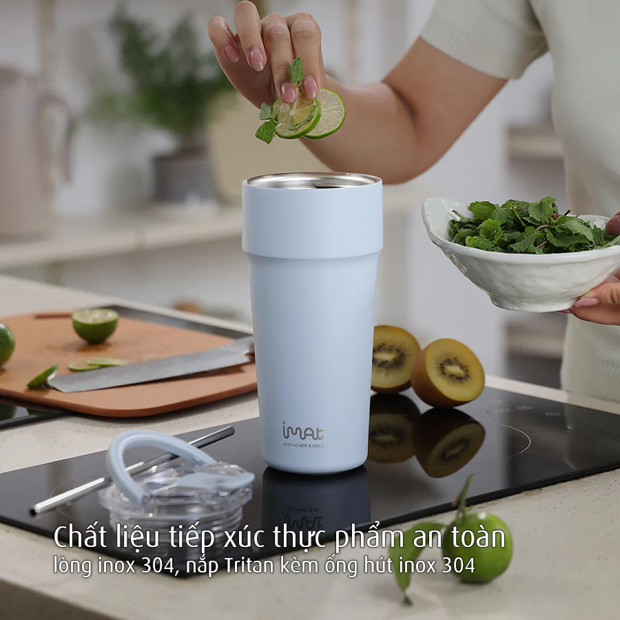 Ly/Cốc Imat Tumbler Inox Giữ Nhiệt Quai Xách Inox 304 710ml|900ml