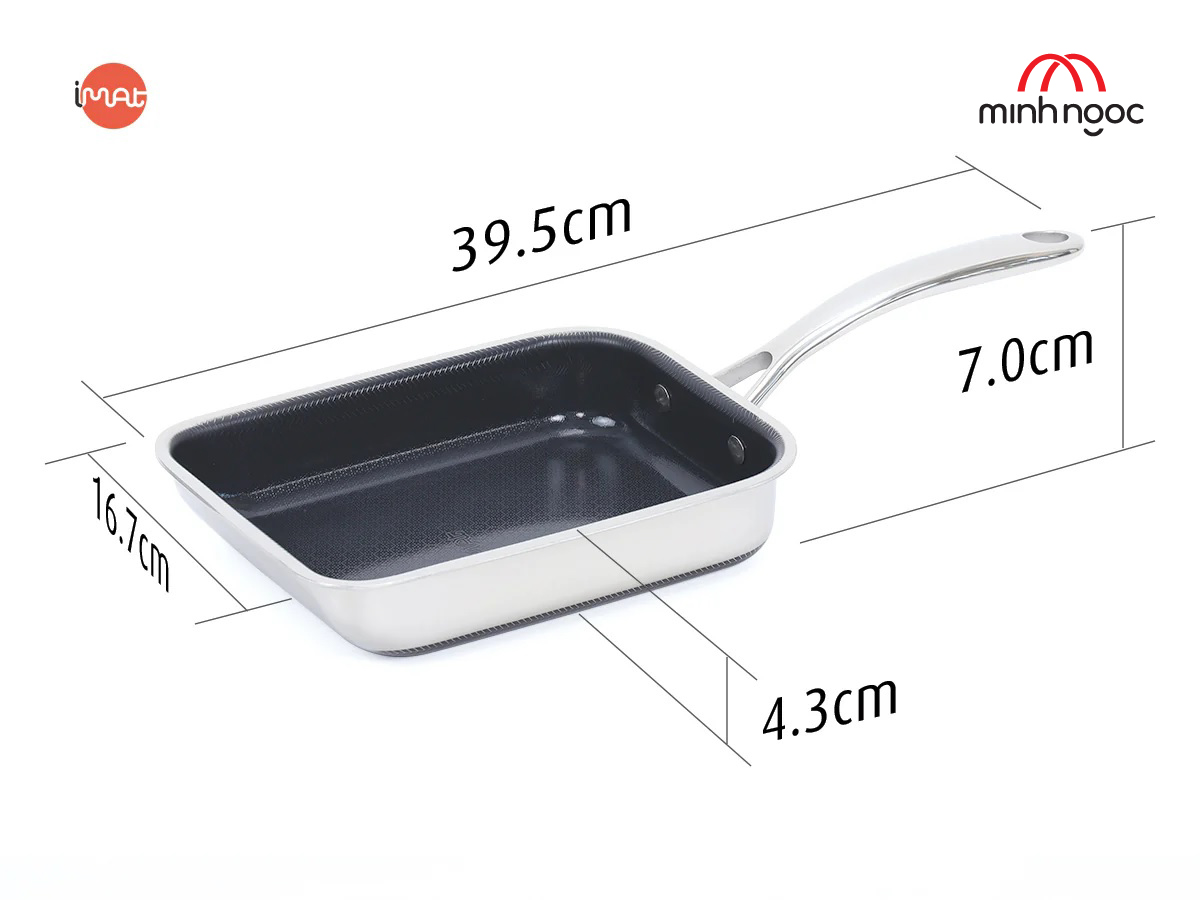 Chảo chiên trứng iMat Hybrid 15cm
