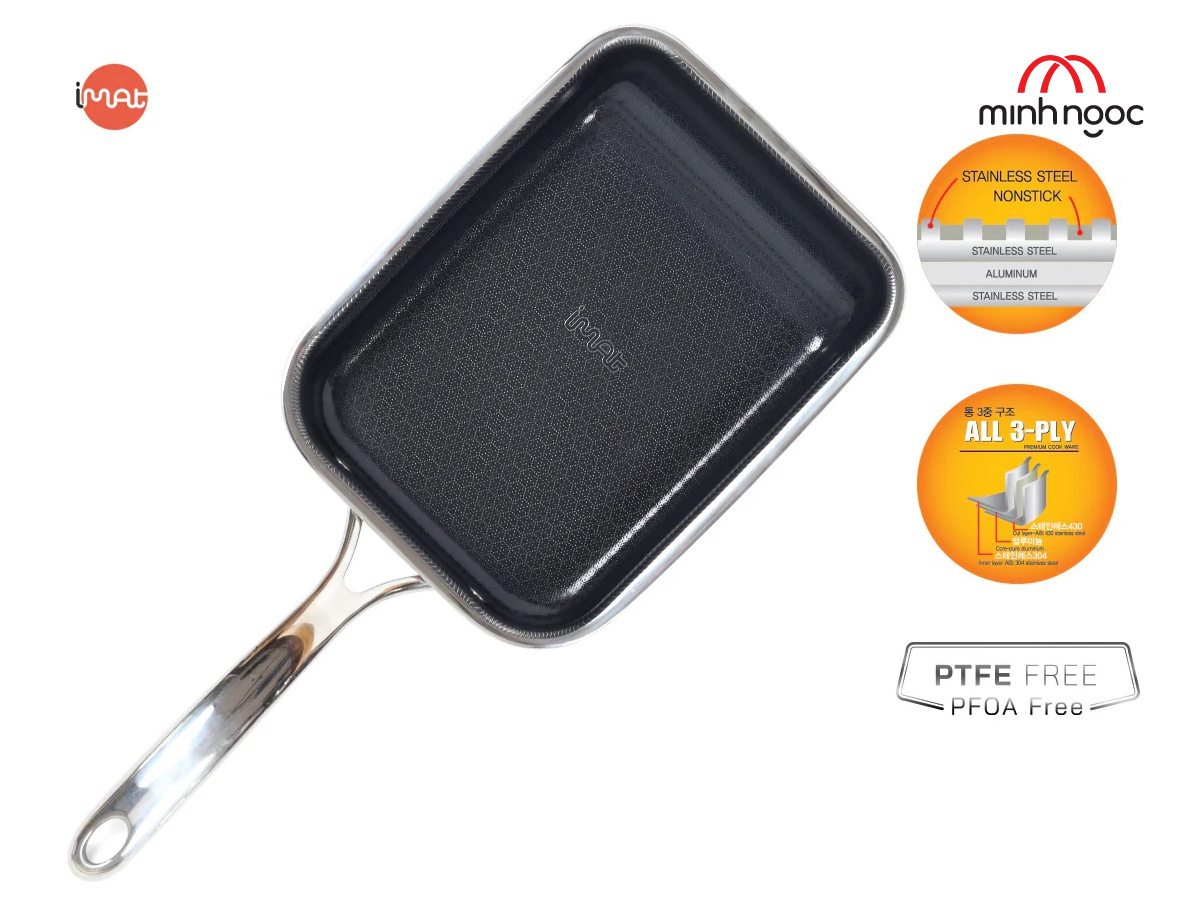 Chảo chiên trứng iMat Hybrid 15cm