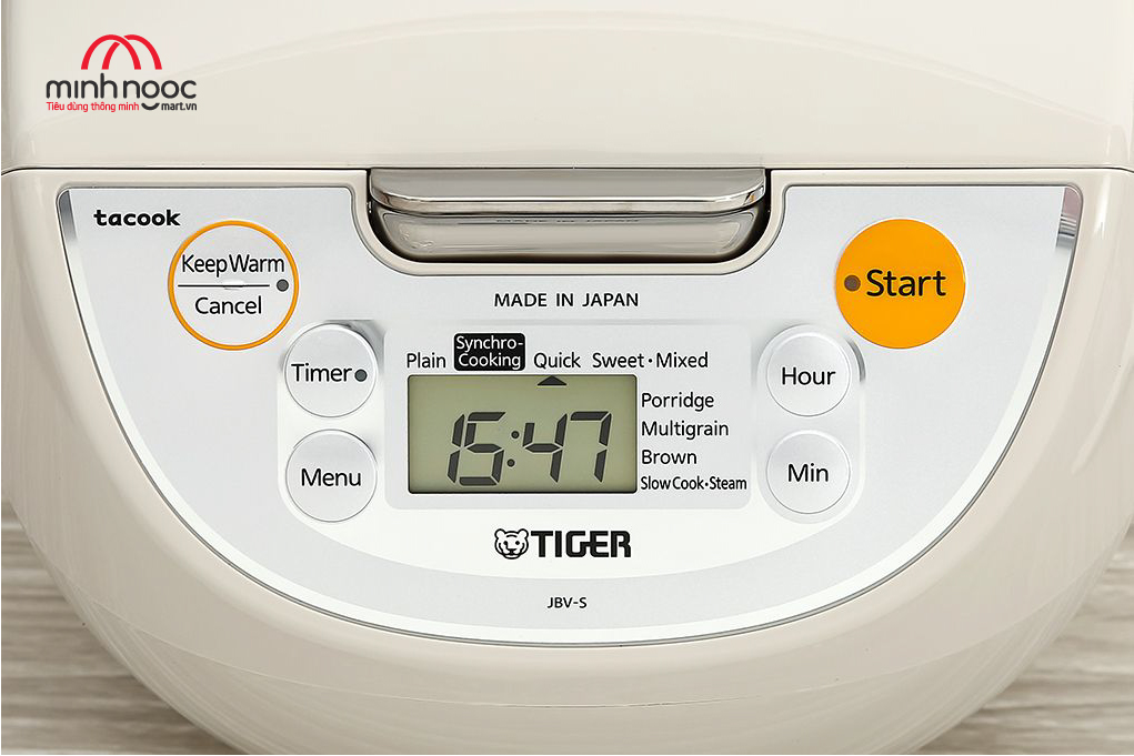 Nồi cơm điện Tiger dung tích 1.8l  JBV - S18W MADE IN JAPAN