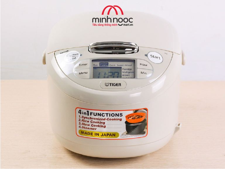 Nồi cơm điện Tiger dung tích 1.0  JAX - R10W MADE IN JAPAN