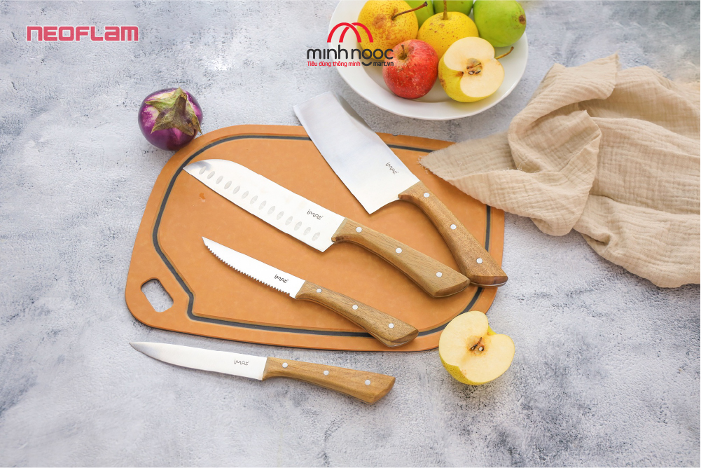 Dao iMAT ăn Bít tết cán gỗ