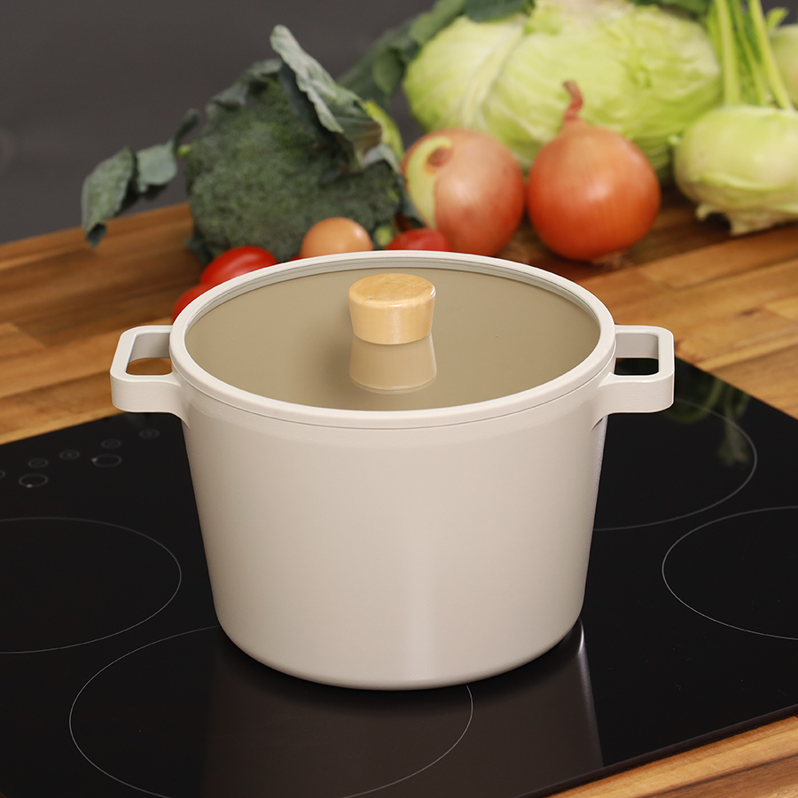 Bộ 4 sản phẩm gồm 03 nồi + 01 chảo nướng 28cm Neoflam Fika Hàn Quốc