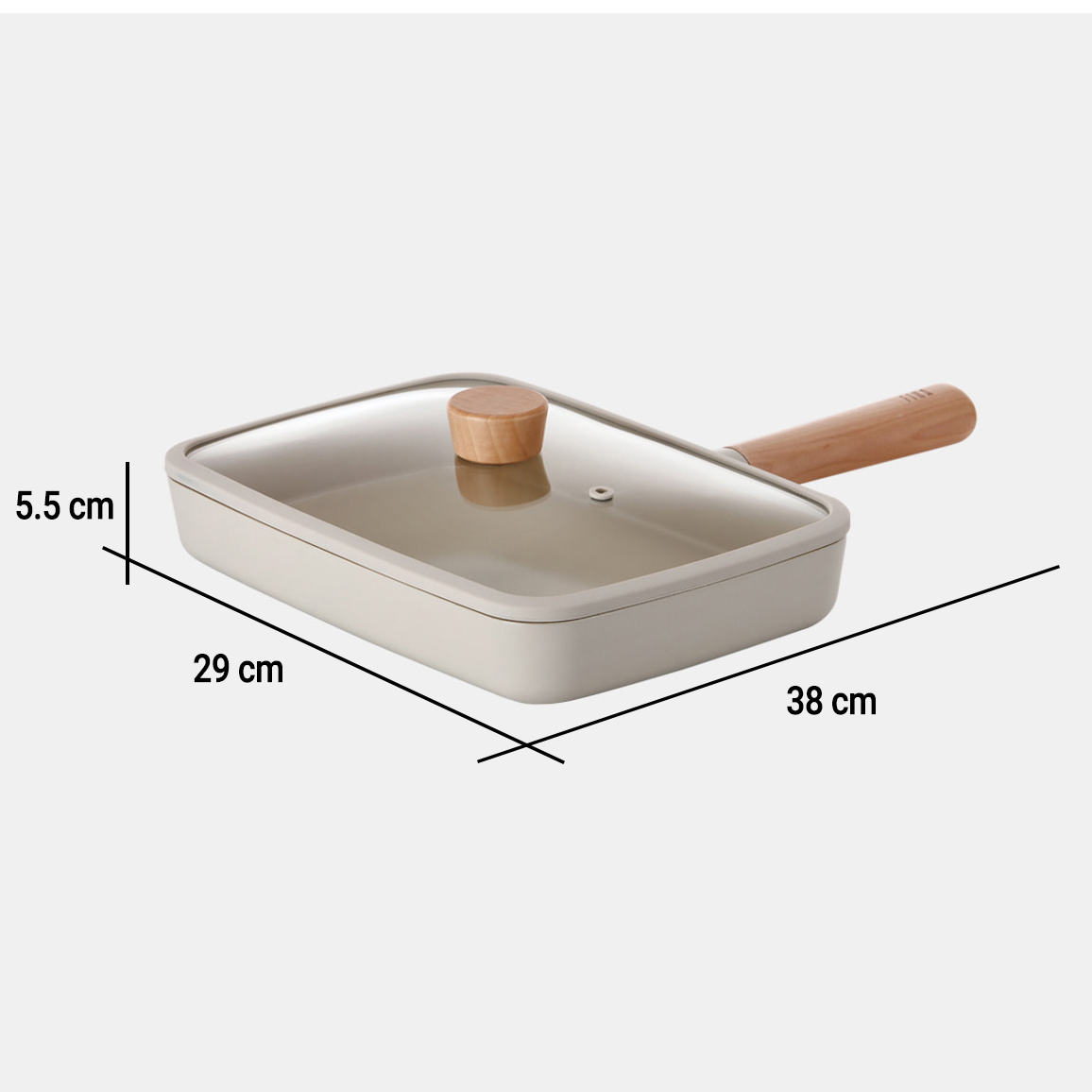 Chảo chiên chữ nhật Neoflam Fika 29cm Hàn Quốc