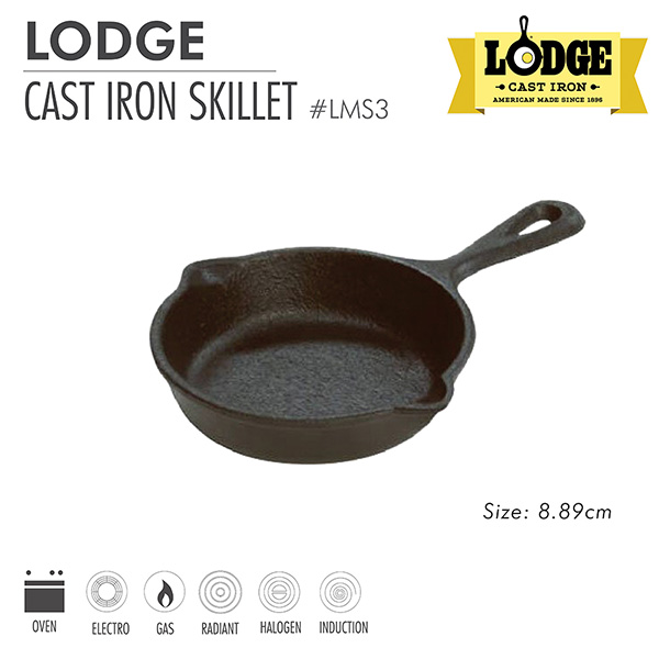 Chảo gang Lodge - LMS3 Chảo gang mini 8.89cm