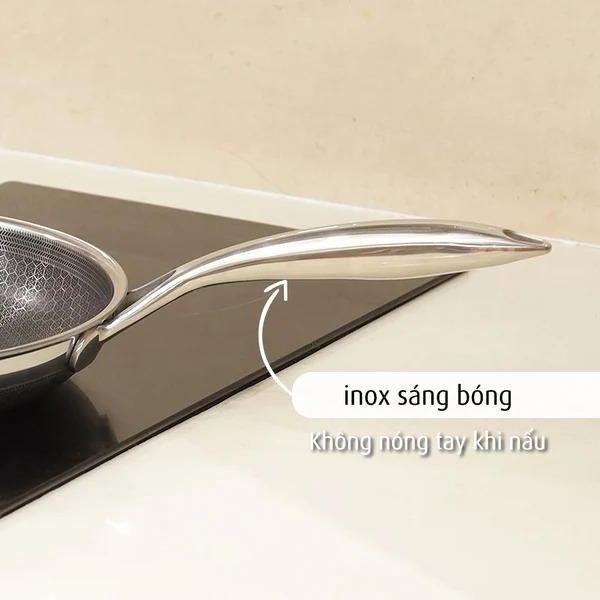 Combo iMat Hybrid 26cm. Gồm nồi - chảo chiên - chảo xào - xửng hấp size 26cm