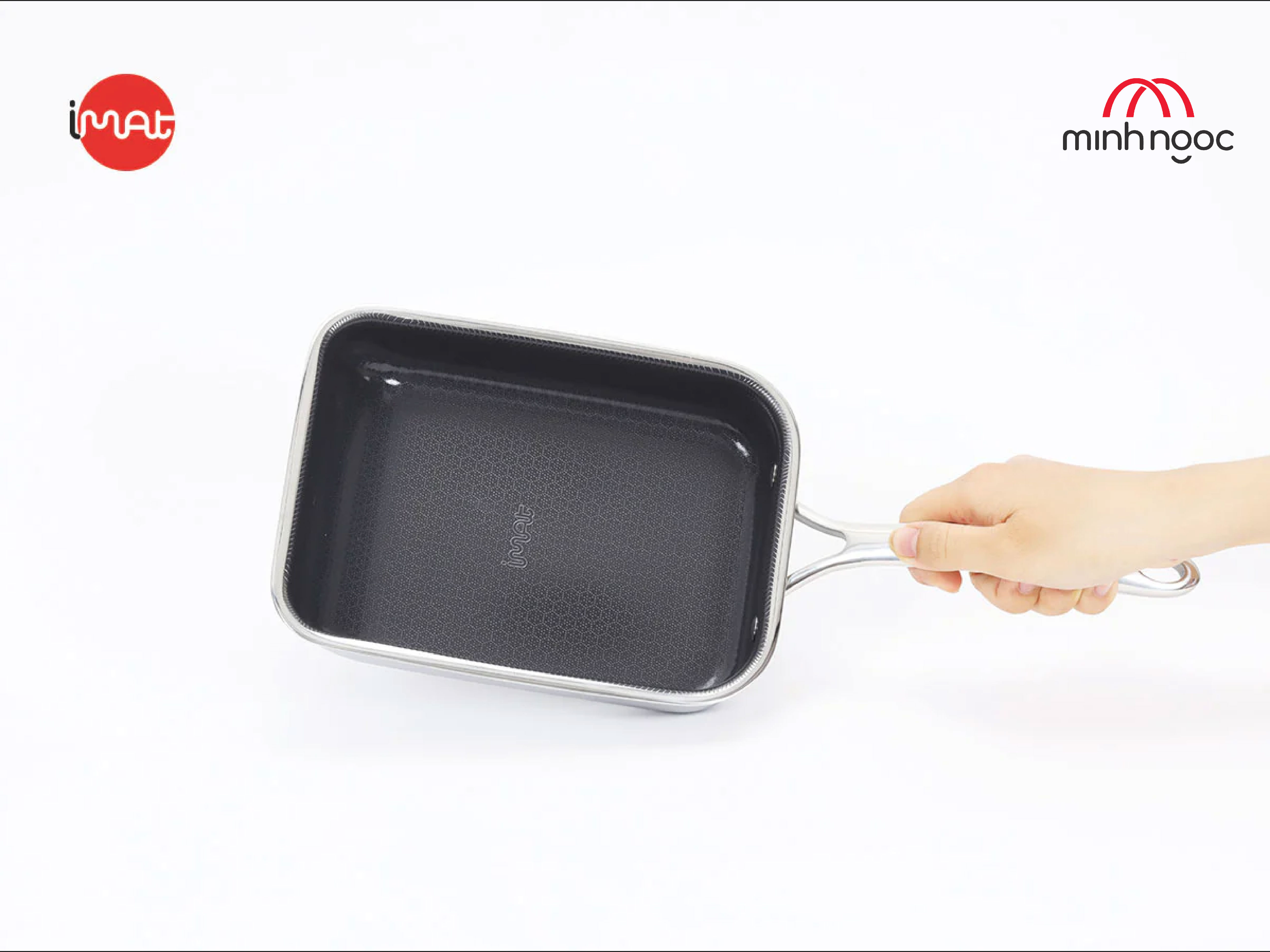 Chảo chiên trứng iMat Hybrid 15cm