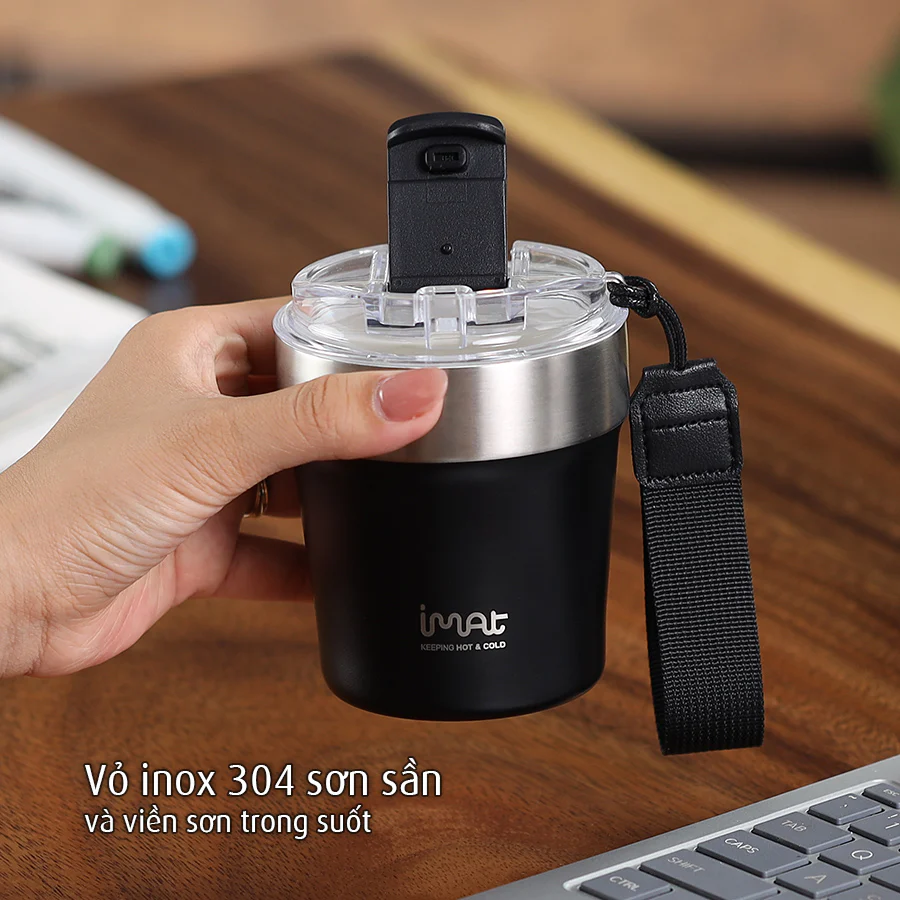 Cốc Lắc Inox 240ml 2 Thành Không Giữ Nhiệt Nóng Lạnh