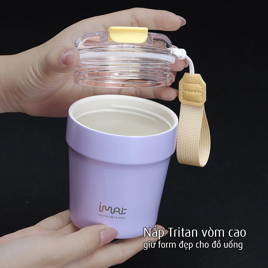Cốc Lắc Inox 240ml 2 Thành Không Giữ Nhiệt Nóng Lạnh